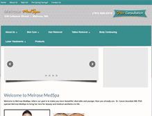 Tablet Screenshot of melrosemedspa.com